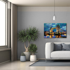 'England London Bridge' by Pedro Gavidia, Canvas Wall Art,40 x 26
