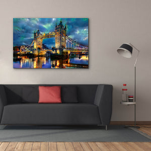 'England London Bridge' by Pedro Gavidia, Canvas Wall Art,60 x 40