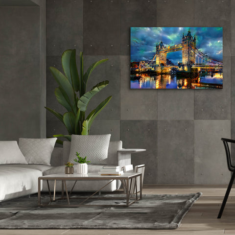 Image of 'England London Bridge' by Pedro Gavidia, Canvas Wall Art,60 x 40