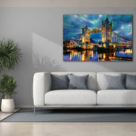 Image of 'England London Bridge' by Pedro Gavidia, Canvas Wall Art,60 x 40