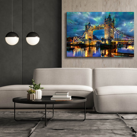 Image of 'England London Bridge' by Pedro Gavidia, Canvas Wall Art,60 x 40