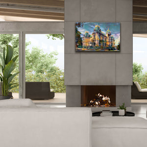 'Chihuahua Mexico Quinta Gameros' by Pedro Gavidia, Canvas Wall Art,40 x 26