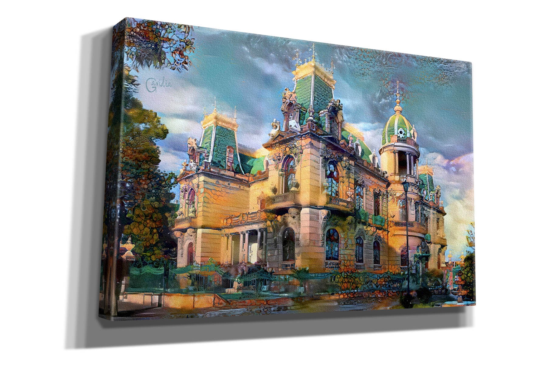 'Chihuahua Mexico Quinta Gameros' by Pedro Gavidia, Canvas Wall Art