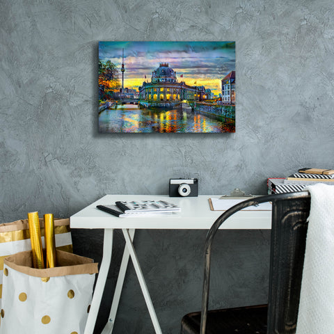 Image of 'Berlin Germany Bode Museum' by Pedro Gavidia, Canvas Wall Art,18 x 12
