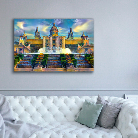 Image of 'Barcelona Spain Montjuic' by Pedro Gavidia, Canvas Wall Art,60 x 40