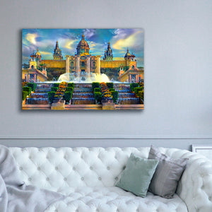 'Barcelona Spain Montjuic' by Pedro Gavidia, Canvas Wall Art,60 x 40