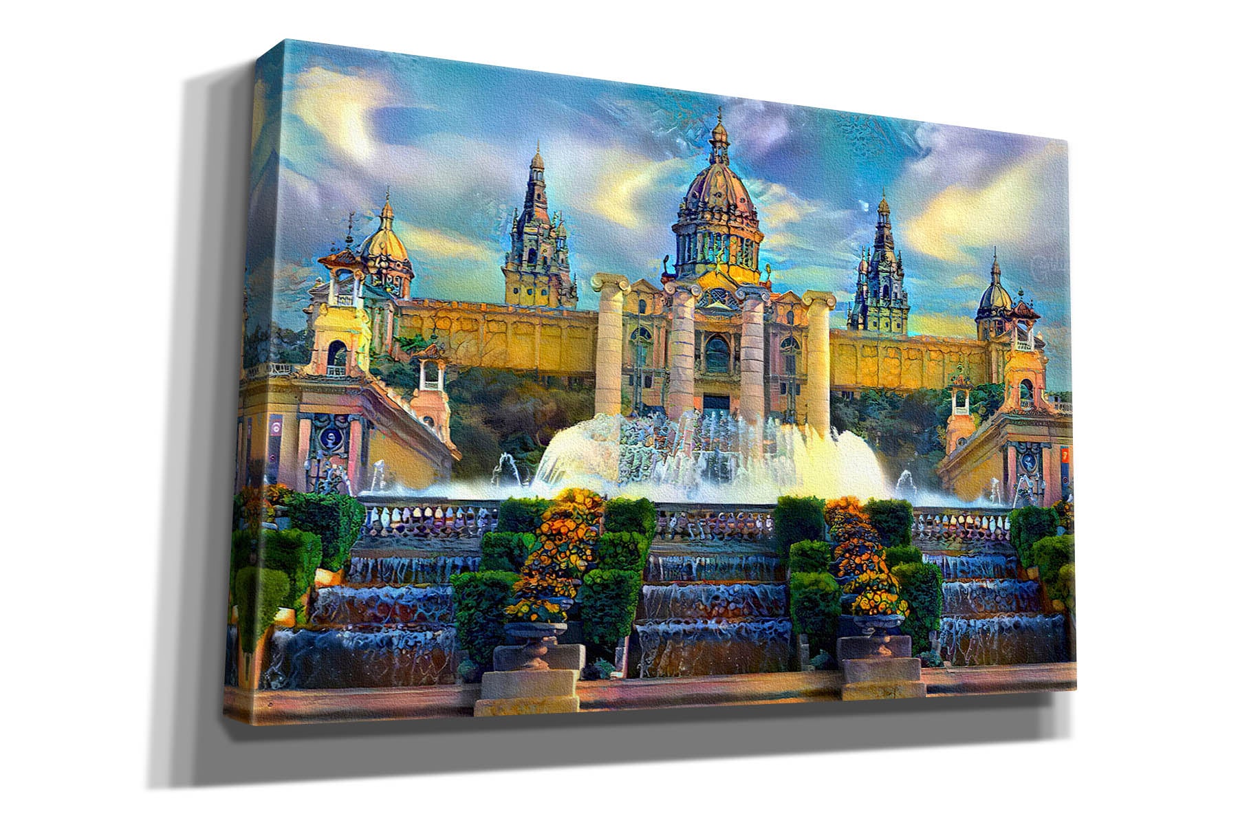 'Barcelona Spain Montjuic' by Pedro Gavidia, Canvas Wall Art