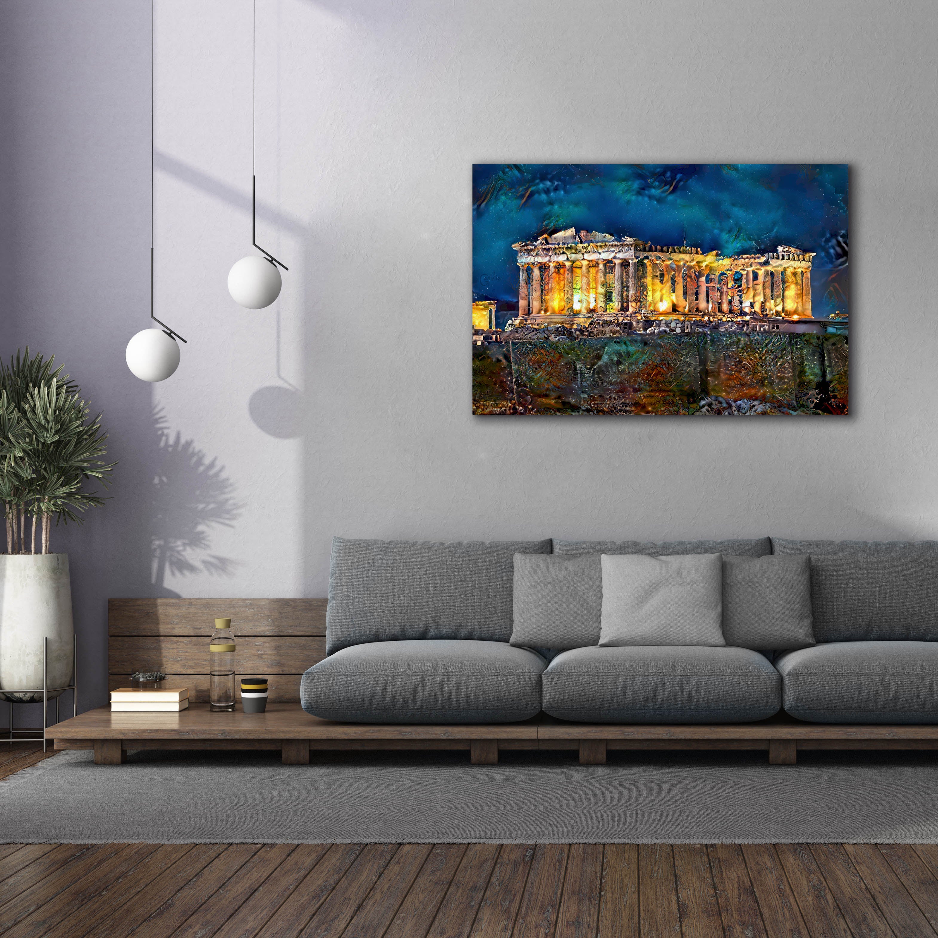 'Athens Greece Parthenon' by Pedro Gavidia, Canvas Wall Art,60 x 40
