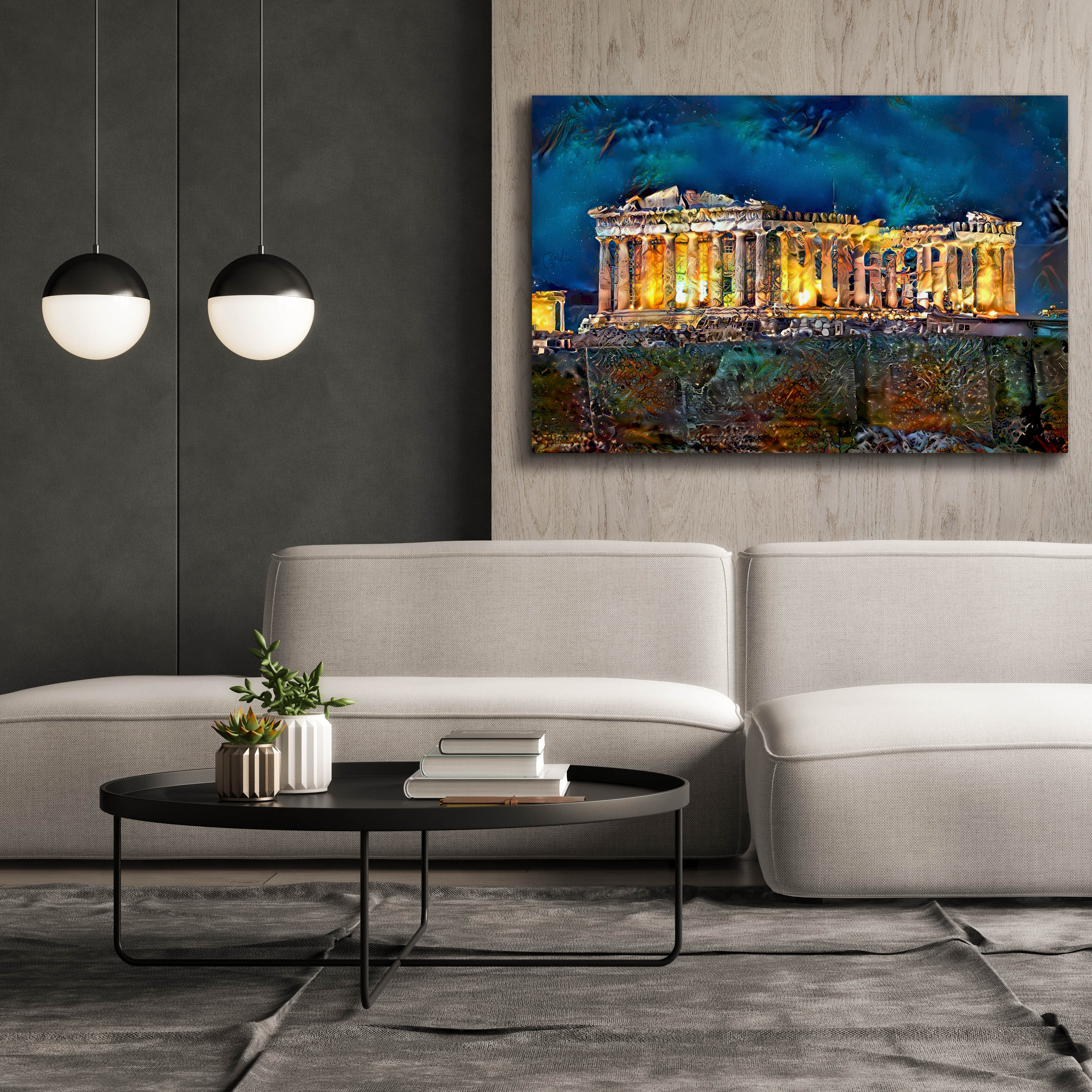 'Athens Greece Parthenon' by Pedro Gavidia, Canvas Wall Art,60 x 40