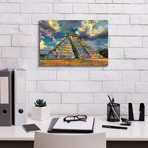 'Yucatan Mexico Chichen Itza' by Pedro Gavidia, Canvas Wall Art,18 x 12