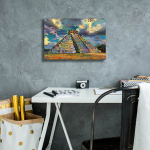 'Yucatan Mexico Chichen Itza' by Pedro Gavidia, Canvas Wall Art,18 x 12
