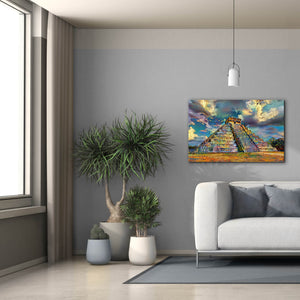 'Yucatan Mexico Chichen Itza' by Pedro Gavidia, Canvas Wall Art,40 x 26