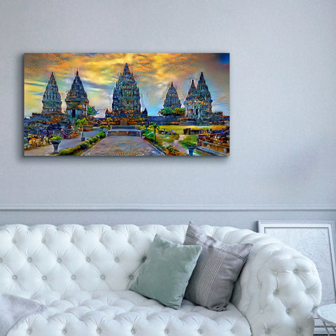 Image of 'Yogyakarta Indonesia Prambanan temple' by Pedro Gavidia, Canvas Wall Art,60 x 30
