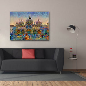 'Venice Italy Patriarchal Cathedral Basilica of Saint Mark' by Pedro Gavidia, Canvas Wall Art,54 x 40