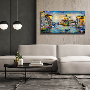'Venice Italy Grand Canal and La Salute' by Pedro Gavidia, Canvas Wall Art,60 x 30
