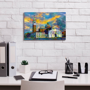 'Venice Italy Church of San Giorgio Maggiore' by Pedro Gavidia, Canvas Wall Art,18 x 12