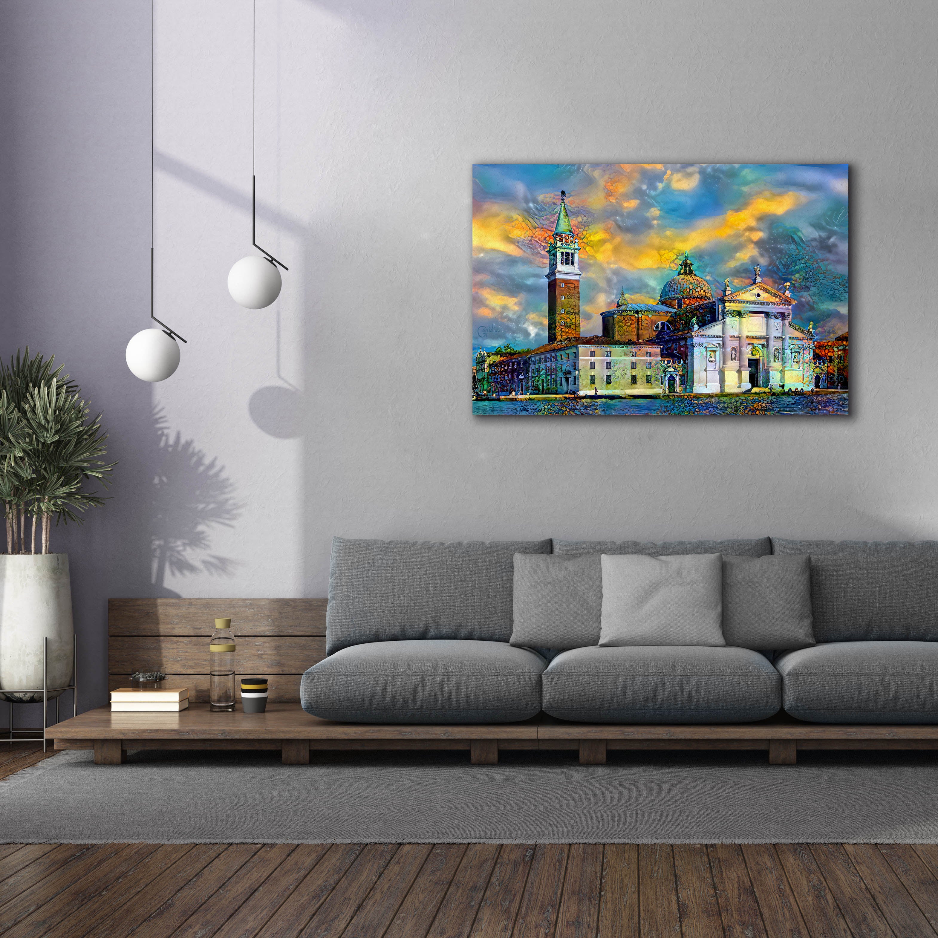'Venice Italy Church of San Giorgio Maggiore' by Pedro Gavidia, Canvas Wall Art,60 x 40
