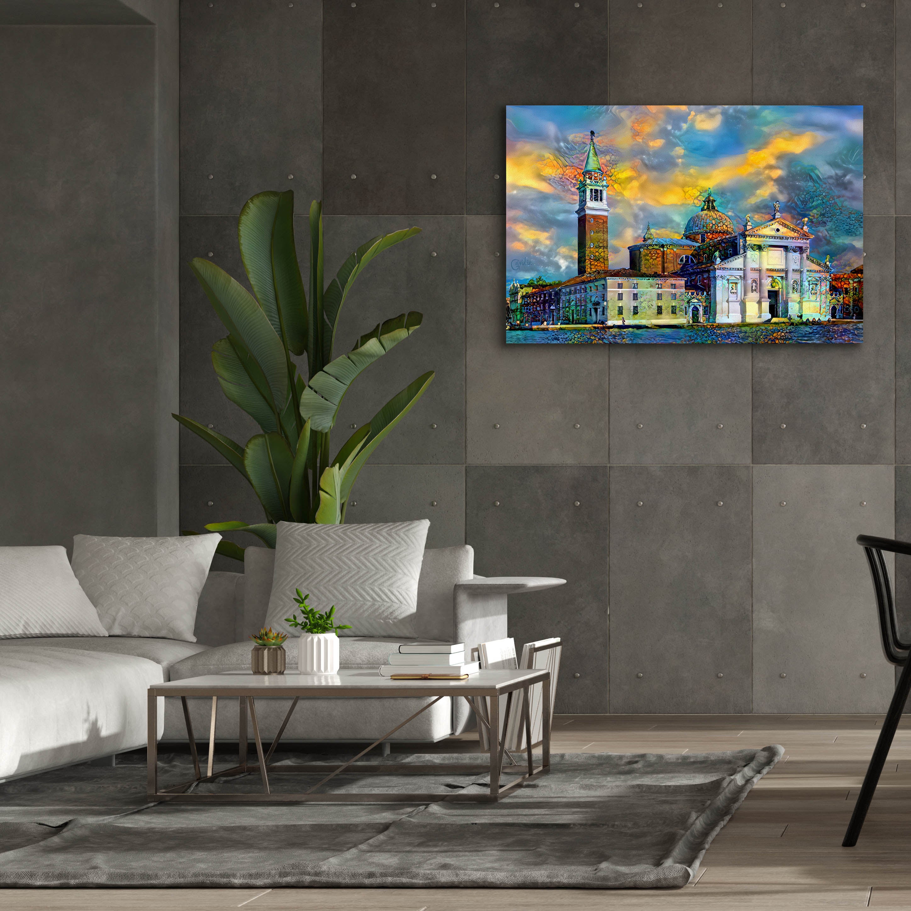 'Venice Italy Church of San Giorgio Maggiore' by Pedro Gavidia, Canvas Wall Art,60 x 40