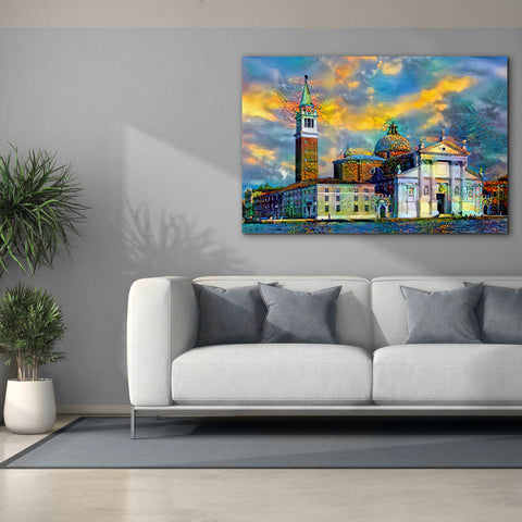 Image of 'Venice Italy Church of San Giorgio Maggiore' by Pedro Gavidia, Canvas Wall Art,60 x 40