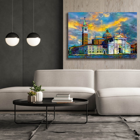 Image of 'Venice Italy Church of San Giorgio Maggiore' by Pedro Gavidia, Canvas Wall Art,60 x 40