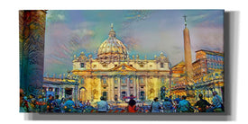 'Vatican City Saint Peter Basilica' by Pedro Gavidia, Canvas Wall Art