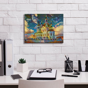 'Tyumen Russia Church of Zechariah and Elizabeth in Tobolsk' by Pedro Gavidia, Canvas Wall Art,16 x 12