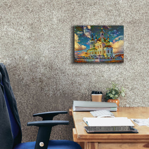 'Tyumen Russia Church of Zechariah and Elizabeth in Tobolsk' by Pedro Gavidia, Canvas Wall Art,16 x 12