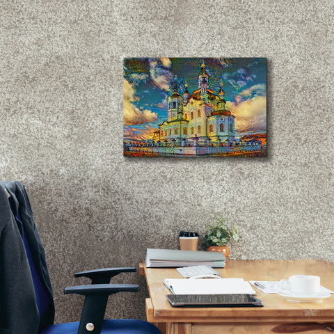 Image of 'Tyumen Russia Church of Zechariah and Elizabeth in Tobolsk' by Pedro Gavidia, Canvas Wall Art,26 x 18