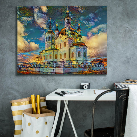 Image of 'Tyumen Russia Church of Zechariah and Elizabeth in Tobolsk' by Pedro Gavidia, Canvas Wall Art,34 x 26