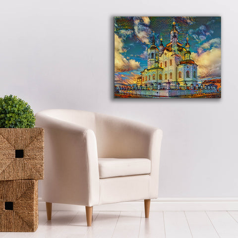 Image of 'Tyumen Russia Church of Zechariah and Elizabeth in Tobolsk' by Pedro Gavidia, Canvas Wall Art,34 x 26