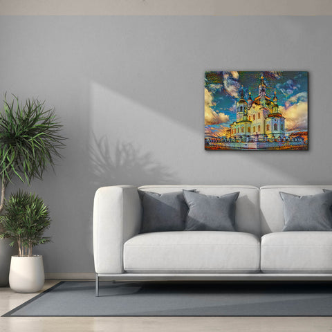 Image of 'Tyumen Russia Church of Zechariah and Elizabeth in Tobolsk' by Pedro Gavidia, Canvas Wall Art,34 x 26