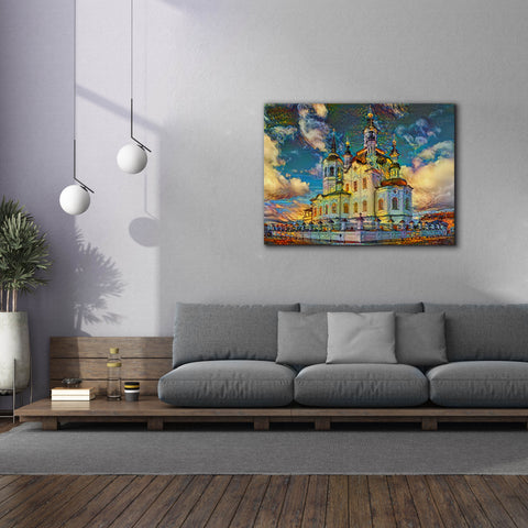 Image of 'Tyumen Russia Church of Zechariah and Elizabeth in Tobolsk' by Pedro Gavidia, Canvas Wall Art,54 x 40