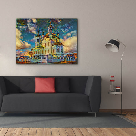 Image of 'Tyumen Russia Church of Zechariah and Elizabeth in Tobolsk' by Pedro Gavidia, Canvas Wall Art,54 x 40