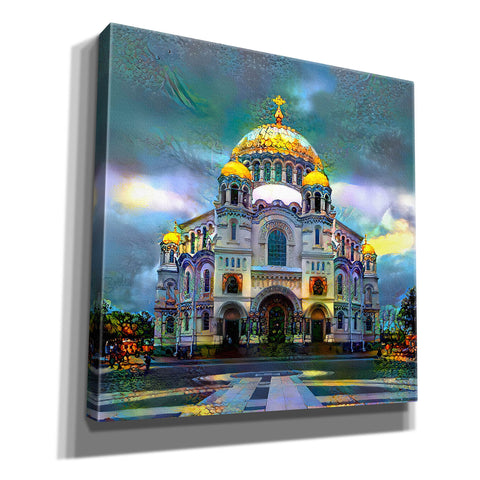 Image of 'Saint Petersburg Russia Naval cathedral of Saint Nicholas in Kronstadt' by Pedro Gavidia, Canvas Wall Art