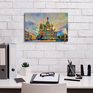 'Saint Petersburg Russia Church of the Savior on Spilled Blood Ver2' by Pedro Gavidia, Canvas Wall Art,18 x 12