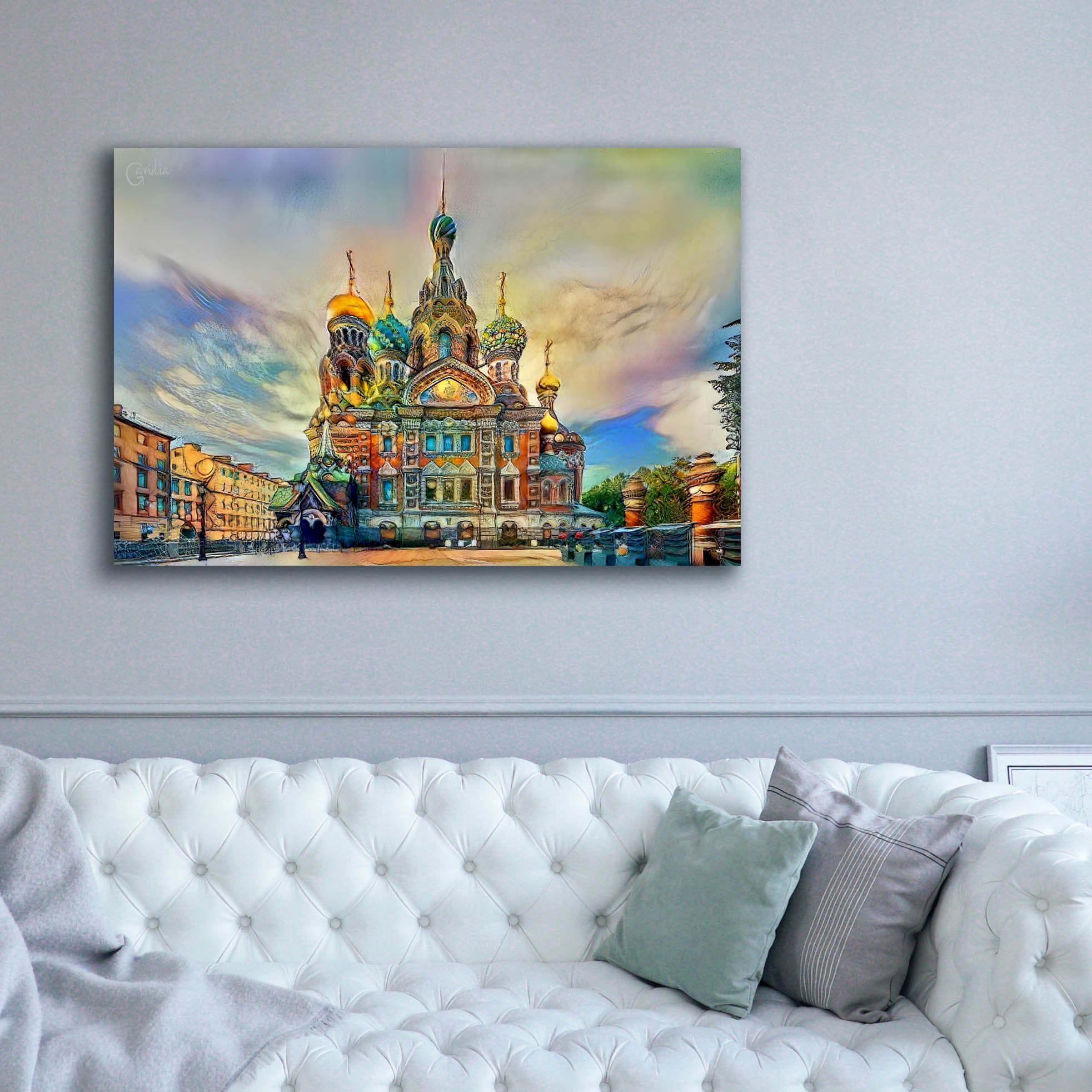 'Saint Petersburg Russia Church of the Savior on Spilled Blood Ver2' by Pedro Gavidia, Canvas Wall Art,60 x 40