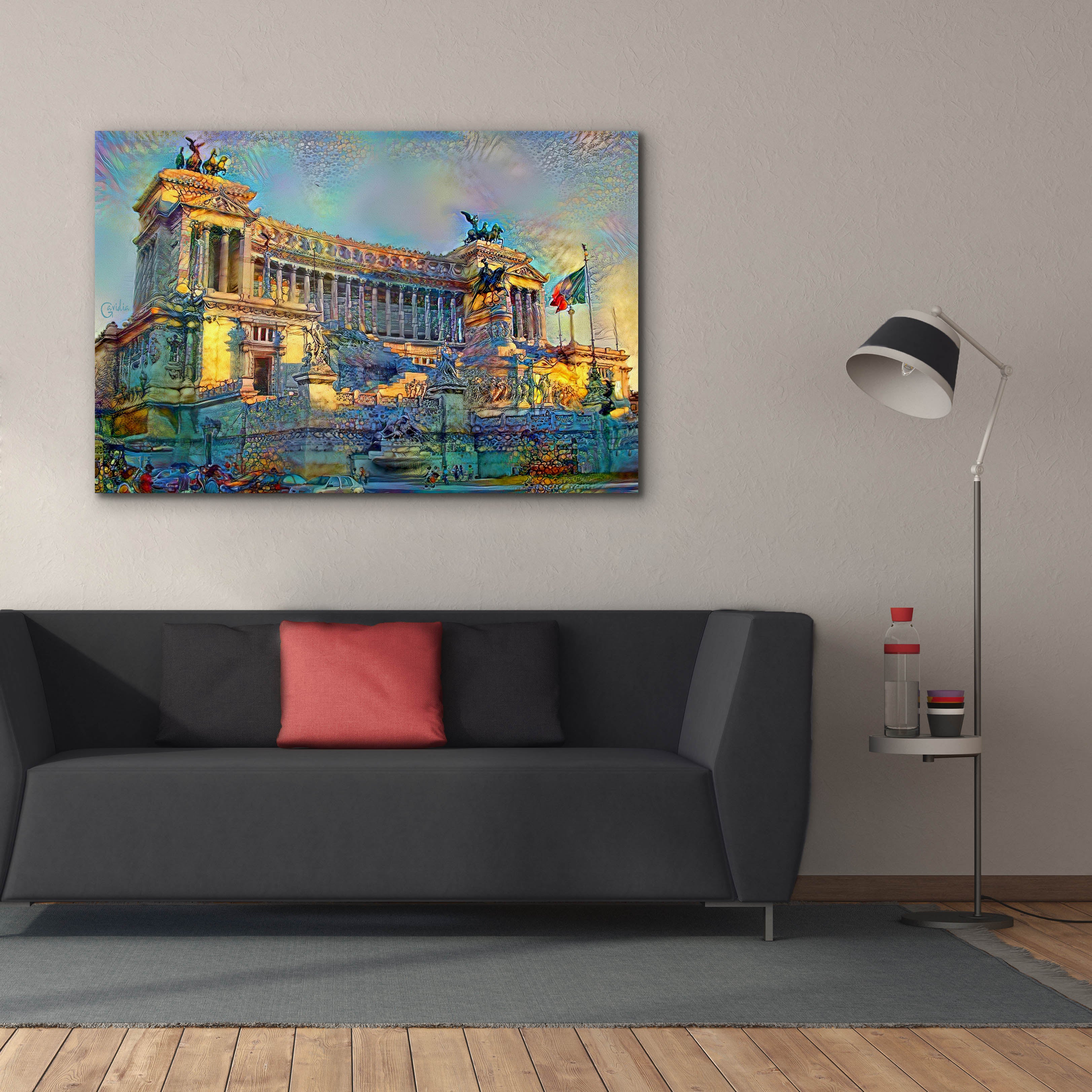 'Rome Italy Victor Emmanuel II National Monument' by Pedro Gavidia, Canvas Wall Art,60 x 40