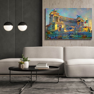 'Rome Italy Victor Emmanuel II National Monument' by Pedro Gavidia, Canvas Wall Art,60 x 40