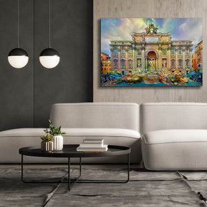 'Rome Italy Trevi Fountain' by Pedro Gavidia, Canvas Wall Art,60 x 40