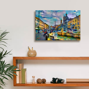 'Rome Italy Piazza Navona' by Pedro Gavidia, Canvas Wall Art,18 x 12