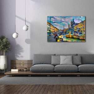 'Rome Italy Piazza Navona' by Pedro Gavidia, Canvas Wall Art,60 x 40
