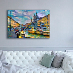 'Rome Italy Piazza Navona' by Pedro Gavidia, Canvas Wall Art,60 x 40