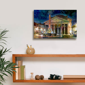 'Rome Italy Pantheon' by Pedro Gavidia, Canvas Wall Art,18 x 12