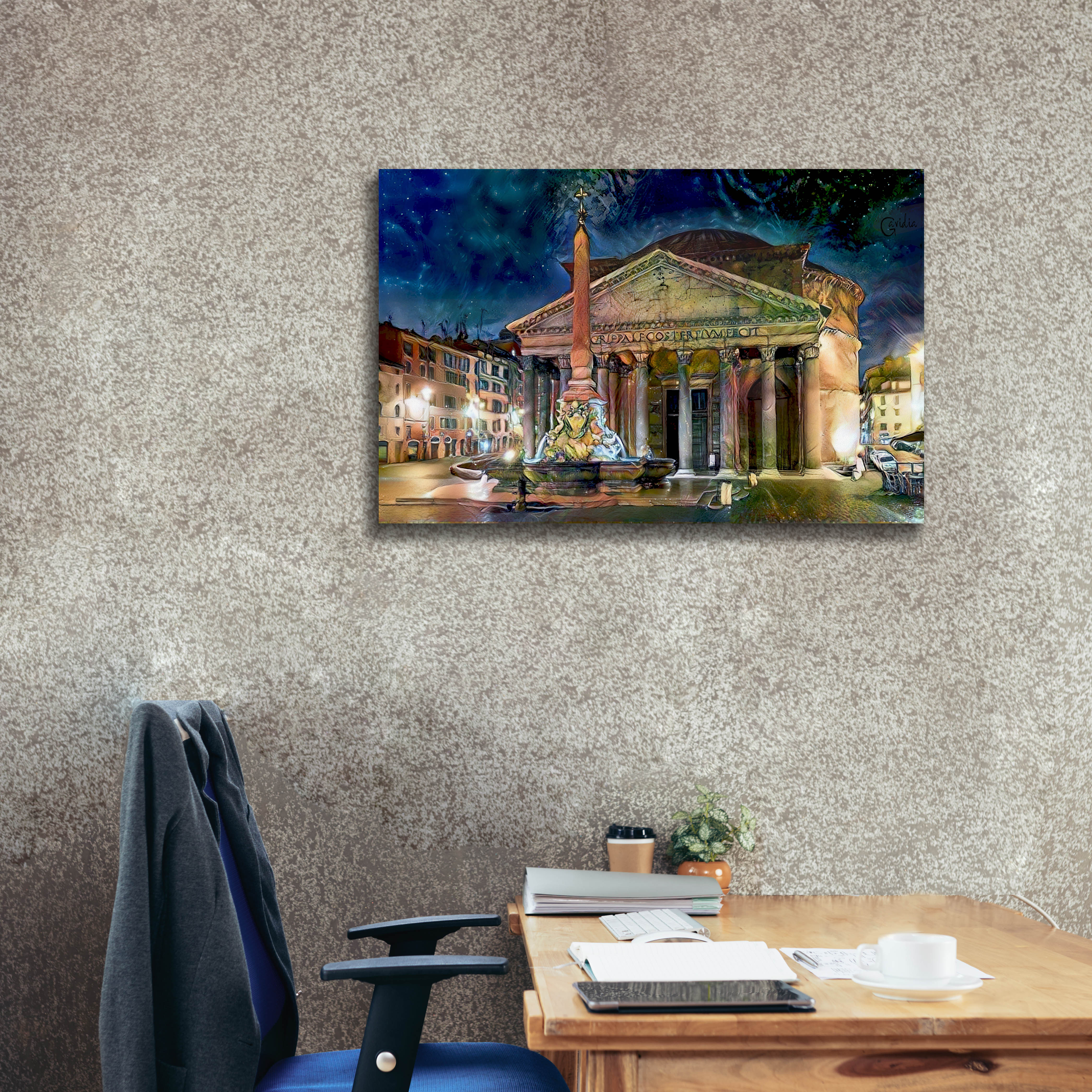 'Rome Italy Pantheon' by Pedro Gavidia, Canvas Wall Art,40 x 26
