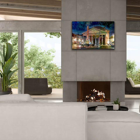 Image of 'Rome Italy Pantheon' by Pedro Gavidia, Canvas Wall Art,40 x 26