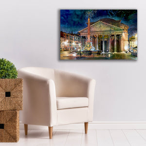 'Rome Italy Pantheon' by Pedro Gavidia, Canvas Wall Art,40 x 26