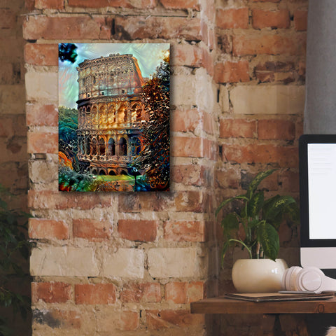 Image of 'Rome Italy Colosseum' by Pedro Gavidia, Canvas Wall Art,12 x 16