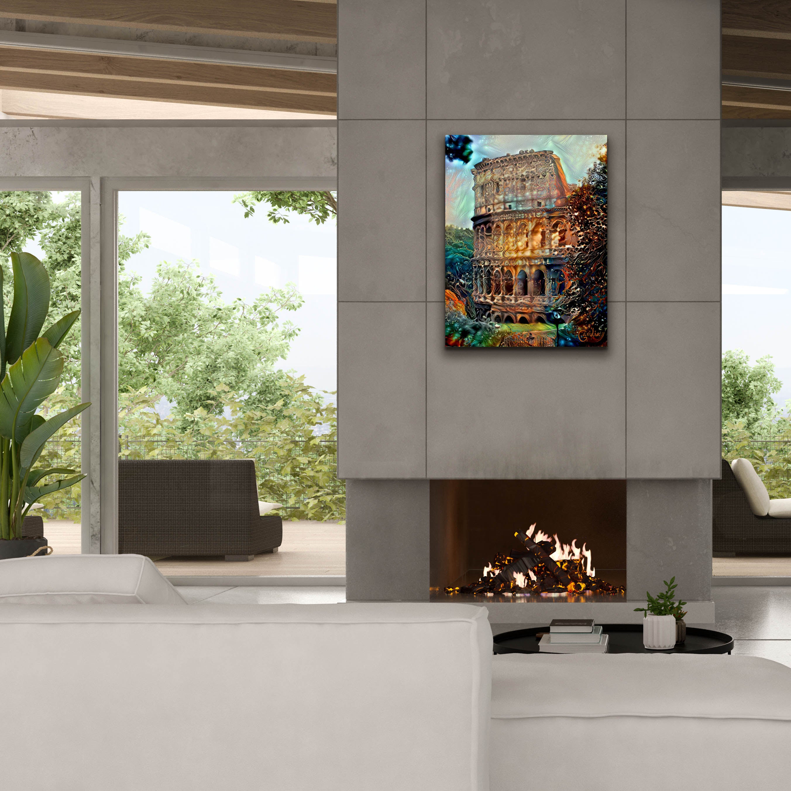 'Rome Italy Colosseum' by Pedro Gavidia, Canvas Wall Art,26 x 34
