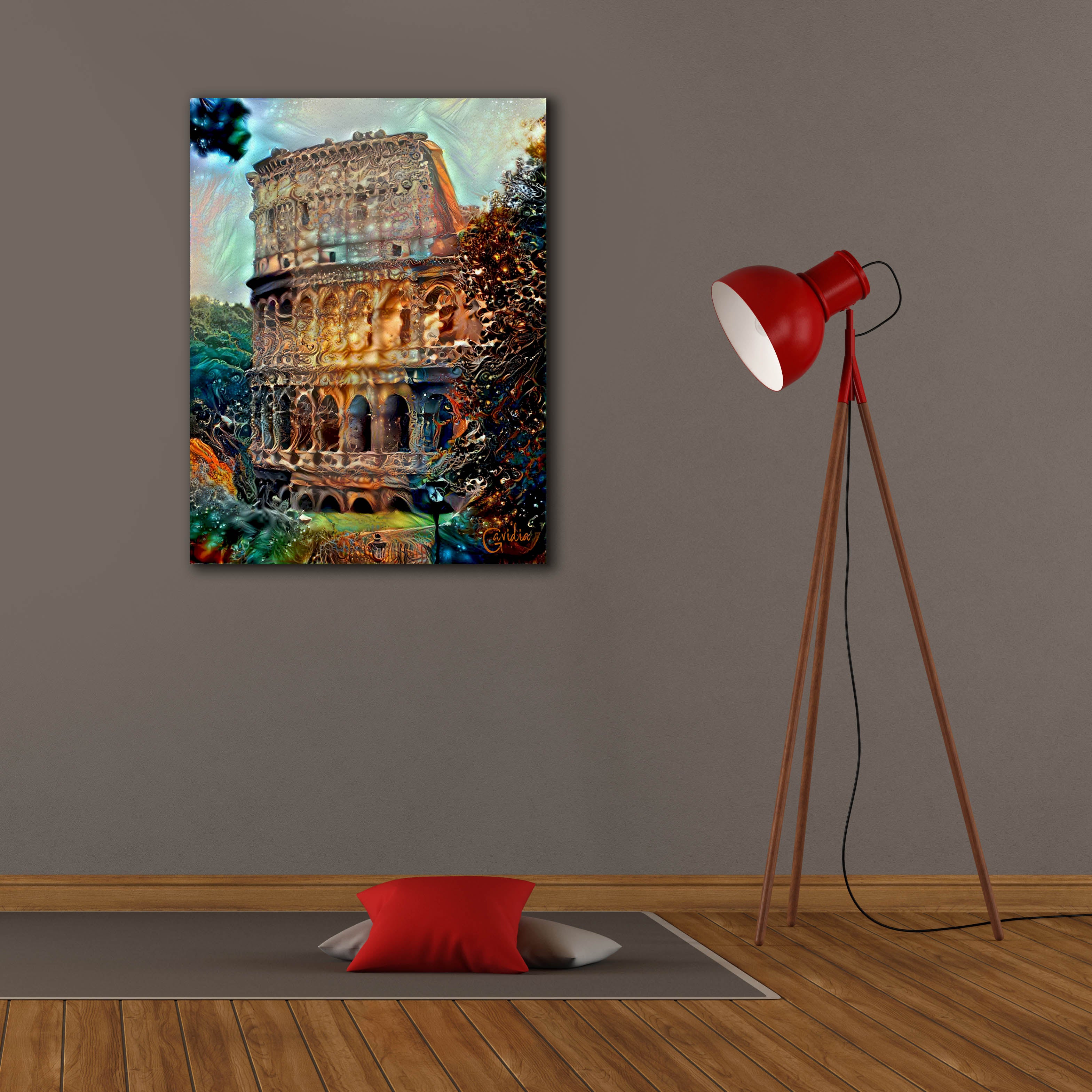 'Rome Italy Colosseum' by Pedro Gavidia, Canvas Wall Art,26 x 34