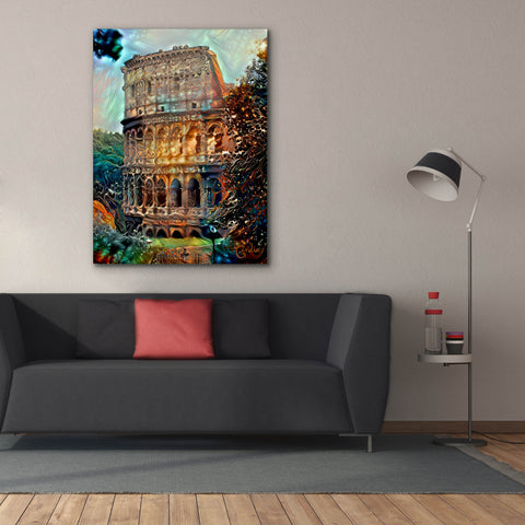 Image of 'Rome Italy Colosseum' by Pedro Gavidia, Canvas Wall Art,40 x 54